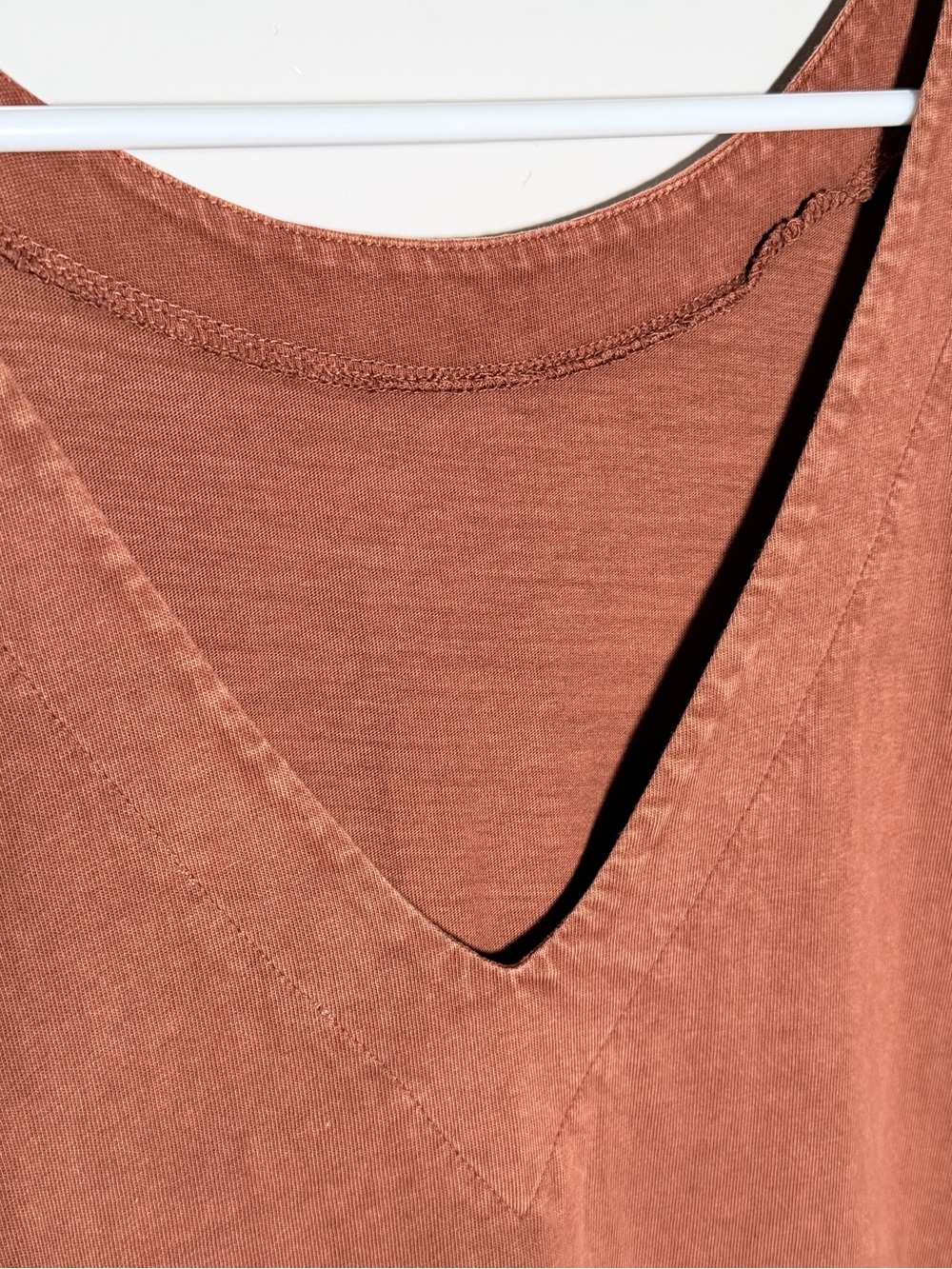 l*space Sleeveless Midi Dress in Rust Brown S/P Small Petite 100% Cotton - Picture 5 of 7